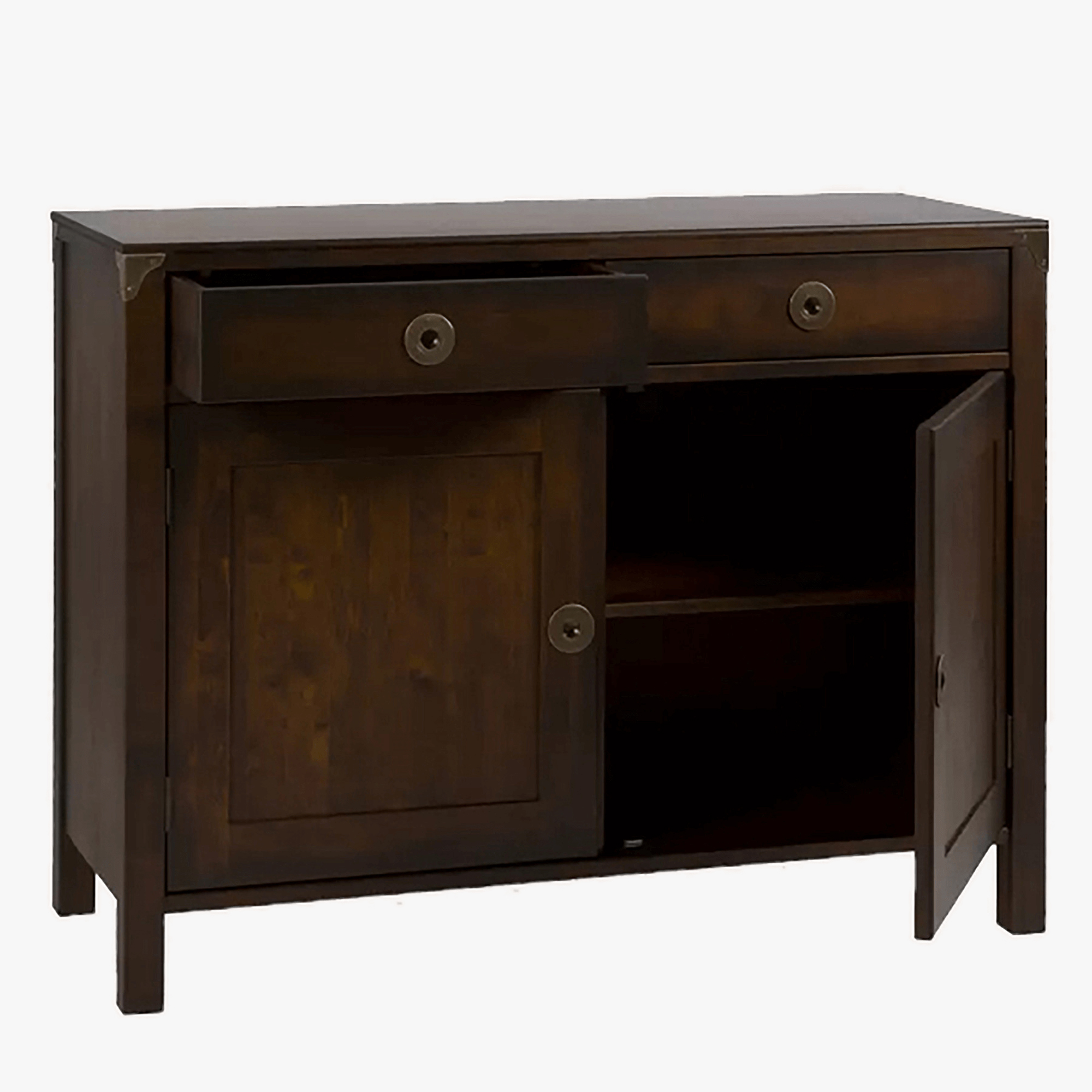 шкаф Балморал 2 чекмеджета цвят кестен H84,5 W110 D45 cm